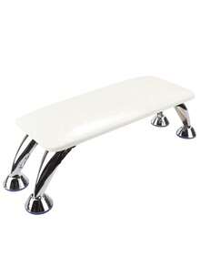 Large Armrest Manicure Pad, Ultra-Soft Leather Hand Rest Cushion Suitable For Finger & Toe Nails, Removable Manicure Tool Accessory, Professional Manicure Hand Pillow Stand For Salon Use - White - View 2