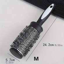 美发圆管卷发刷、导热铝管、尼龙梳、刘海造型工具，用于吹干和造型头发、返校、旅行度假必需品、女士发饰