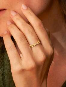 Stylever 1pc 925 Sterling Silver Simple X-Shaped Cross Ring Ladies Jewelry For Women Glamorous Promise Ring Fine Jewelry Ring Gift For Girls Daily Life Dating Decor