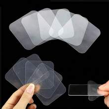 10 piezas de cinta adhesiva doble cara invisible y resistente al agua, adhesivo doble cara nano, cinta adhesiva de alta adherencia para colgar en pared de casa u oficina - Transparente - Ver 10
