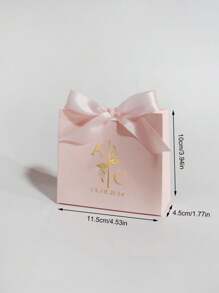 10/50/100pcs Custom Initial Wedding Favor Boxes With Bow, Personalized Monogram Gift Box With Names & Date For Guest, Elegant Candy Packaging For Engagement, Reusable Thank You Box For Party Or Bridal Shower, Multi-Functional, Stylish, High-Quality, Colorful, Ideal Gifts For Him, Tea Room, Home, Garden, Office, For Anniversaries, For Valentine's Day, For Mother's Day, For Birthdays, For Father's Day, For Graduation, For Weddings, For Housewarming, Art Activities For Children