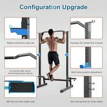 2025 Hottt New Arrivals-WINNOW Squat Rack Height Adjustable Power Cage Home Gym Power Tower Multi-Function Pull  Station Strength Training Squat Stand Barbell Rack-Parent - Bildfarbe - View 7