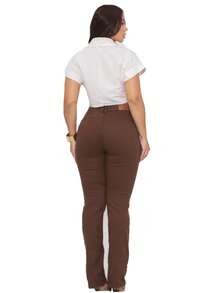 Women Pants - Óxido marrón - Ver 4