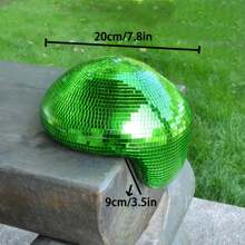 1 pezzo Sfera da discoteca in argento è un buon articolo per la decorazione domestica, adatto per ogni tipo di occasione per posizionare balli, addii al celibato, Ognissanti, Natale e l'allestimento della scena festiva di Capodanno.