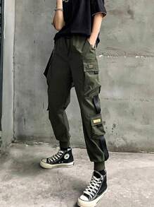 Women's Outdoor Cargo Pants Airborne Functional Streetwear Multiple Pockets Harem Pants