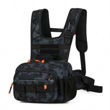 Tactical MOLLE Chest Bag With Front Pouch Outdoor Gear For Camping, Hiking, Climbing And Fishing Multipurpose Travel And Recon Kit Bag For Adventure Best Gift For Father