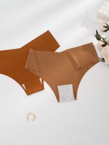 5pcs Women's Leopard Print Seamless Panties, Comfortable Skin-Friendly Sexy Low Rise Hipster Briefs - Multicolor - View 7