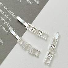 4pcs Copper Minimalist Hip-Hop Style Adjustable Extension Clasp For DIY Bracelet & Necklace - Multicolor - View 20