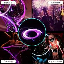 7-Color Mode LED Optic Fiber Whip Lights, Suitable For Dancing, Carnival, Party, Concert, Dance Accessory, Lighting Show, Music Festival - Nhiều màu - Xem 10