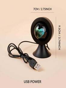 1 pezzo Proiettore di luce forma cuore al tramonto, luce di proiezione del tramonto d'amore, luce notturna USB, adatta per camera da letto, decorazione soggiorno, proiettore arcobaleno, per sfondo fotografico, regalo romantico adatto per decorazione domestica, soggiorno, Ognissanti, decorazione natalizia, accessori da ufficio per scrivania, decorazione da parete, adatto per campeggio, festa, perfetto regalo per compleanno e Natale