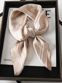 1pc Bohemian Paisley Print Bandana, Fashion Sunscreen Head Scarf/Shawl For Women, Suitable For Daily Wear And Vacation Hair Scarf Fall Winter Headbands For Women Hair Band Hair Accessories For Women - Khaki - View 3