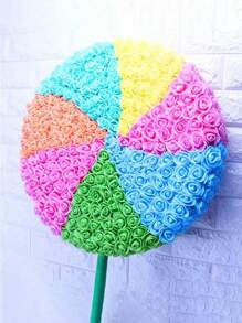 144 pièces Bouquet de roses en mousse artificielles mini pour mariage, décoration florale, scrapbooking, fleurs fausses, couronne, artisanat DIY, cadeaux, Saint-Valentin, anniversaire, remise de diplôme. Mini roses multicolores en PE, bouquet de fleurs en mousse artificielles