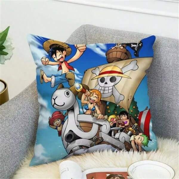 Fronha de almofada decorativa de uma peça, 1 peça, anime, desenho animado, adequada para sofá, presente requintado
