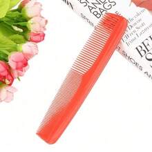 大号便携式塑料发梳，包括宽齿和细齿梳，蓝色和红色，适合家庭使用和旅行