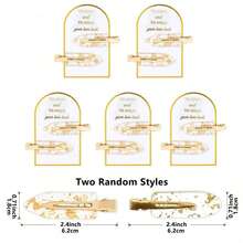 10PCS/5Cards No Bend Hair Clips Sliver Bridesmaid Creaseless Hair Clips Glitter Bridesmaid Hair Clips Hair Setting Clips For Bridesmaid Gift Proposal Box Makeup Styling Sectioning, - Multicolor - View 15