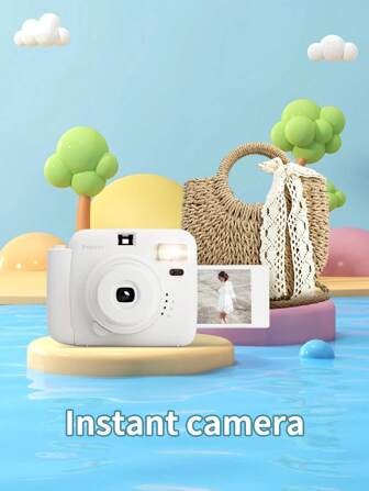 popoto Popoto Instant Camera,For Instant Mini Films, Automatic Metering Intelligent Recommendation Mode,Easy Selfie And Close-Up,Including Instant Mini Films.(Not Include Battery)