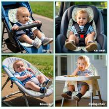 KAKIBLIN Baby Car Seat Cooling Pad,Universal Double Sided Ice Car Seat Cooler Pad For Baby Children And Kids,Durable Gel Babies Cooling Mat Cushion For Stroller,Chair,Keep Cool In Summer (Green Plant) - màu xanh lá - Xem 6