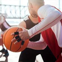 10 piezas de mangas de compresión elásticas para los dedos, de material de nailon, soporte y protección para deportes y lesiones, adecuadas para baloncesto y voleibol. Adecuado para deportes y ejercicio, regalo perfecto, equipo de soporte deportivo | Soporte para pulgares | Mangas cosidas