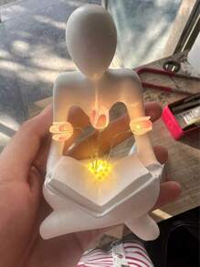 1 Stück Harzstatue Tulpe Nachtlicht Dekoration, moderne minimalistische Wohnzimmer Heim Dekoration abstrakte kreative personalisierte Ornament Geschenk zum Geburtstag