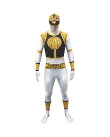 Morph Costumes Unleash Your Inner Hero With The Ultimate Power Rangers Morphsuit Adult Costume - Perfect For Halloween Fancy Dress Fun - White - View 2