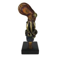 Eye-Catching Steampunk Octopus Marine Marauder Beer Tap Handle Figurine - Unique Novelty Bar Accessory - Handmade Steampunk Decor - Vintage Industrial Design - Nautical Steampunk Collectible - Perfect For Craft Beer Bars & Home Breweries - 彩色 - 查看 3