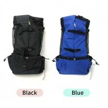 1pc Oxford Cloth Portable Pet Carrier Backpack, Suitable For Cats & Dogs Up To 30kg, Travel Friendly Cat Carrier Cat Backpack Bike Trailer