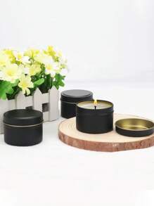 6/12 piezas Latas de vela doradas de 4 onzas para hacer velas, velas caseras DIY, artesanías, frascos vacíos para almacenamiento y envasado de regalos, frascos de vela de aromaterapia con tapas, regalos para amigos en fiestas y decoración de escritorio para fiestas en el hogar