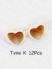 1个新娘派对心形玻璃杯 婚礼派对户外道具 伴娘礼物 婚礼用品 派对用品 - 白色 - 查看 14