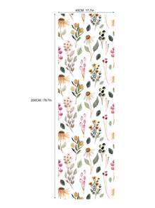 Wildflower Wallpaper Peel & Stick Botanical Bathroom Wallpaper Vintage Herb Watercolor Flower Wallpaper Self Adhesive FloralWallpaper Wall Paper Wall Stickers Room Decor Wall Decor Kitchen Bedroom Living Room Decor