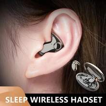 创新超薄无线睡眠耳机，无线5.3，高清高保真音质，兼容苹果和安卓智能手机，佩戴无痛，舒适睡眠耳机，超薄无线耳机 - 彩色 - 查看 4