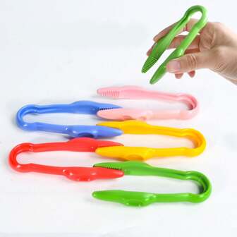 مقراض بلاستيكي ملون، أدوات تعليمية مونتيسوري للأطفال، ممسك حشرات لتطوير المهارات الحركية الدقيقة لدى الأطفال، مقراض كبير للملاحظة والتجارب