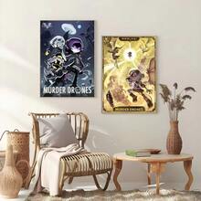 1 pièce Affiche d'Art Mural Sans Cadre Pop M- D-Drones Game Warrant For Arrest. Affiche murale imprimée imperméable pour la maison, la chambre à coucher, le bar. Décoration esthétique. - Multicolore - Voir 9