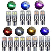 2 件 T10 W5W T15 W16W 双色汽车 LED 灯，超亮 3030 8SMD T10 灯泡，Canbus 无错误，铝制散热器，12V-28V，无极性，即插即用安装，适用于备用灯、停车灯、内饰灯、地图灯、顶灯