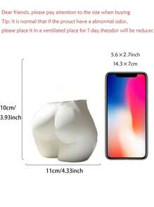 1pc Mini Lower Body Planter, Female Body Shaped Small Flower Pot With Drainage Holes, Resin Planter For Indoor Or Outdoor Plants