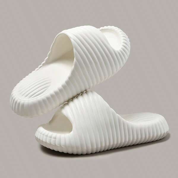 Unisex Casual Versatile White House Slippers, Size 36-45