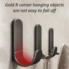 5pcs Multifunctional Stainless Steel Hanger Hooks - Self Adhesive Rack Hook For Bathrobe And Towel Rack - Perfect For Kitchen, Bathroom, And Wall Door Organization