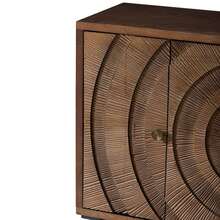 COZAYH Farmhouse 4-Door Storage Cabinet,6-Drawer Dresser, Accent Sideboard Buffet Cabinet With Circle Pattern And Radioactive Wood Lines - 4-Door Cabinet - 查看 11