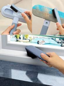 1 pieza Conjunto multifuncional de cepillo para mascotas y guante quitapelos electroestático, diseño de eliminación de fieltro bidireccional, lavable para una limpieza fácil, apto para eliminar el pelo de gatos y perros, limpiar alfombras, camas, ropa, árboles para gatos, grietas de sillas y vidrio, artículos de limpieza para mascotas, necesidades para perros y gatos, cepillo para gatos y perros