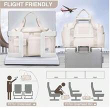 Summer New Arrival Nylon Travel Bags For Women & Men – Mother's Day Gift With Dedicated Shoe Compartment, Expandable Waterproof Duffle Bag For Gym/Weekend/Vacation, Foldable Lightweight Luggage With Dry-Wet Separation, Sakura Pink Carry-On Bag For Beach, College, Hospital, Holiday Trips (2025 Summer Collection)