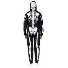 Morph Costumes Men's Skeleton Costume - Spooky Hooded Jumpsuit For Halloween - Fun Fancy Dress Outfit - Perfect For Parties And Events