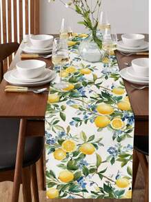 Spring And Summer Lemon Towels, Life Is Sweet Fresh Fruit Kitchen Table Decoration, Seasonal Home Decoration Indoor And Outdoor Party Supplies