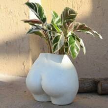 1pc Mini Lower Body Planter, Female Body Shaped Small Flower Pot With Drainage Holes, Resin Planter For Indoor Or Outdoor Plants