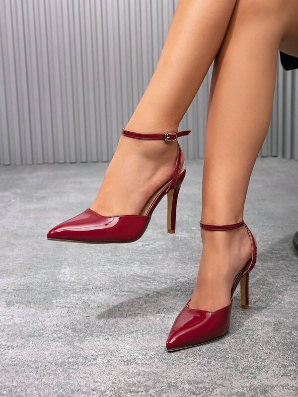 Women's Sexy French Criss-Cross Strap Sandals, Stiletto High Heels For Summer