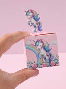 24pcs Unicorn Candy Boxes,Unicorn Party Favor Box,Gift Box,Gift Wrapping Box,Rainbow Unicorn Treat Box,Cartoon Themed Birthday Party Favors,Candy Box,Packaing Box,Snack Food Box,Chocolate Biscuit Baking Box,Gender Reveal Party Decor,Wedding Party Supplies,Bridal Shower Favors,Holiday Party Supplies,Holiday Gift