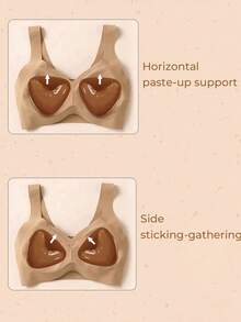 زوج من قطع وسادة الصدرية ذات الوجهين اللاصقة، وسادات صدر لاصقة، وسادات حشو قابلة لإعادة الاستخدام، وسادات صدر بيكيني غير مرئية مُسمكة مقاومة للماء للسباحة - مشاهدة 4