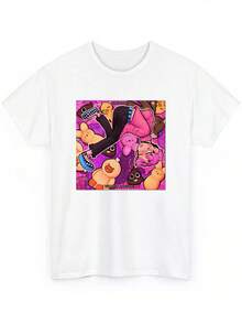 Lilpeep Will Love Me Hiphop Music Rapper Vintage Graphic Short Sleeve T-Shirt Unisex T Shirt - Vintage Shirt, Unisex Shirt, Soft Fabric, Breathable, Comfortable, Short-Sleeved Retro - White - View 1