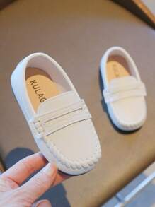 2025 Classic Children's Soft Bottom Slip-On Loafers, Toddler Boys Autumn New Stylish Comfortable Casual Non-Slip Durable Simple Shoes, Suitable For Daily Wear