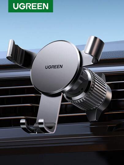UGREEN Soporte de teléfono para el aire acondicionado del coche Ugreen Gravity, soporte de teléfono manos libres compatible con 16 15 14 13 Pro Max, Galaxy S22 S9 S10, Realme
