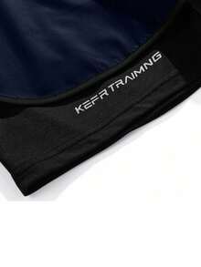 Pantalones cortos de deporte casual para hombre, pantalones de entrenamiento de seda de hielo de secado rápido forrados de fitness running - Azul - Ver 4