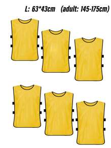 1 Piece Or 6 Packs Basketball Soccer Training Team Vest Racing Suit Team Clothes Expansion Sports Clothes Advertising Vest Number Suitable For Adults/Football Bib/Scrimmage Vest Premium Athletic Training Pinnies Jersey - Team Practice Soccer Vests For Basketball, Football, Baseball - , Lightweight, Quick-Dry Training Bibs For Sports Teams And Clubs